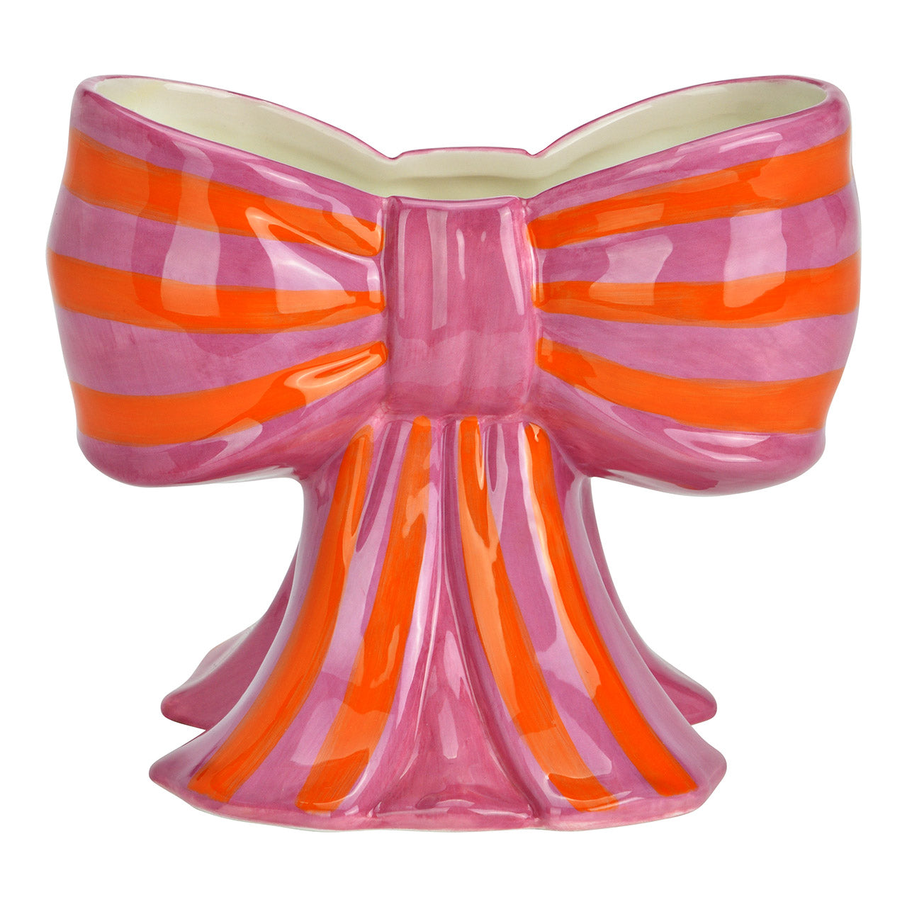Vase nœud rayé