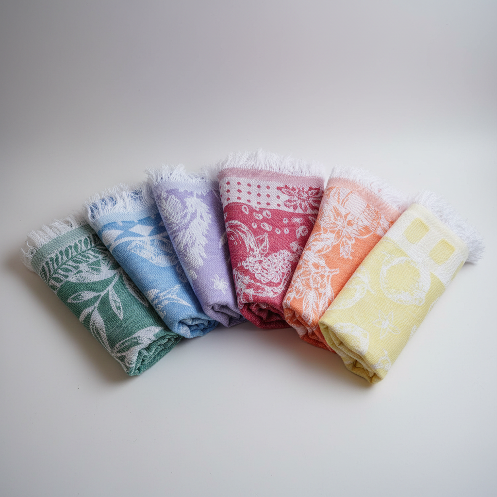 Essuie-mains | motifs fruités et floraux