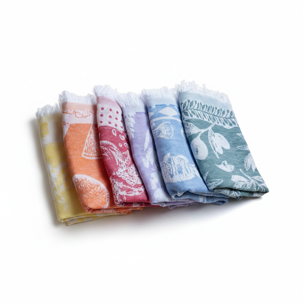 Essuie-mains | motifs fruités et floraux