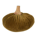 Citrouille décorative en tissu vert Ø 15 x 12 cm