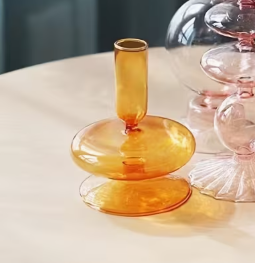 Bougeoir en verre