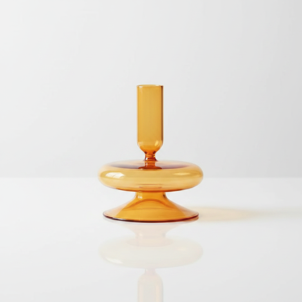 Bougeoir en verre