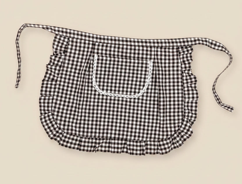 Tablier vichy volanté - Élégance rustique & chaleureuse