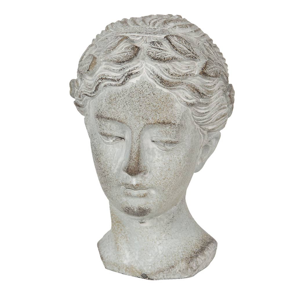 Figurine de personne 12x11x17 cm pierre grise
