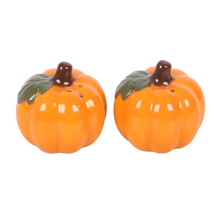 Ensemble salière et poivrière citrouille d'automne