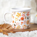 Mug feuilles d'automne et citrouilles