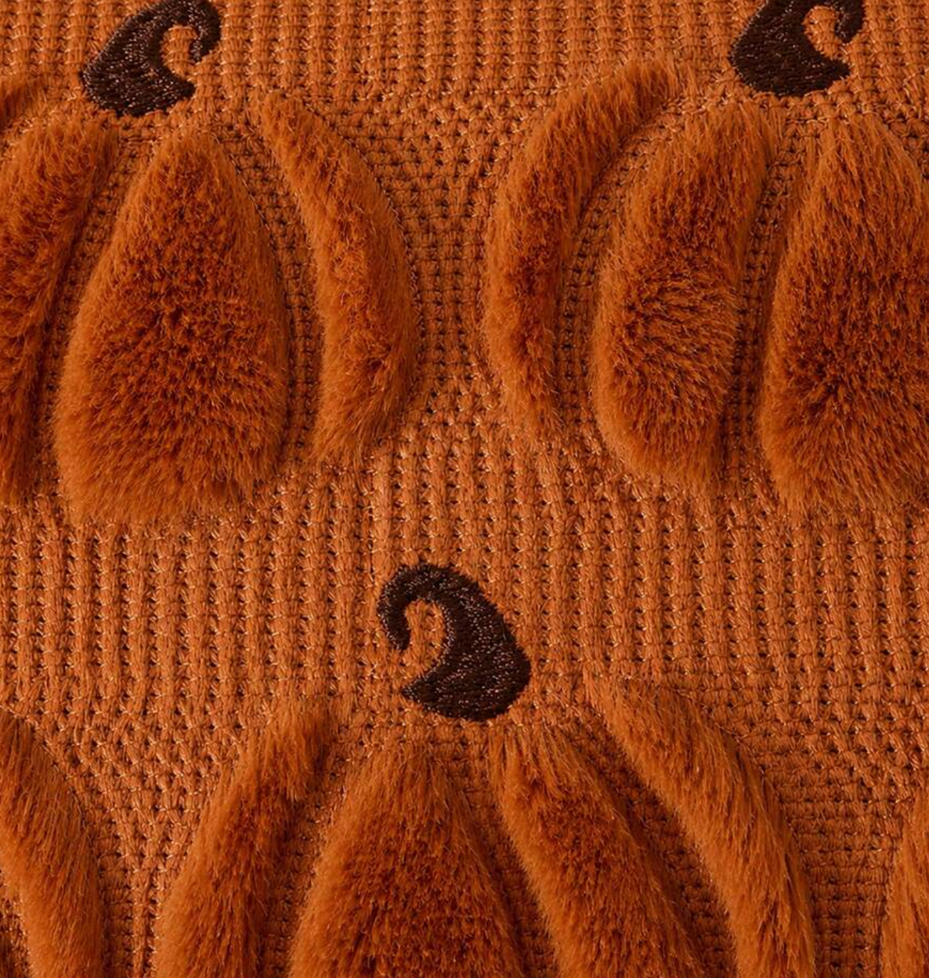 Housse de coussin automnal velours – 40 × 40 cm