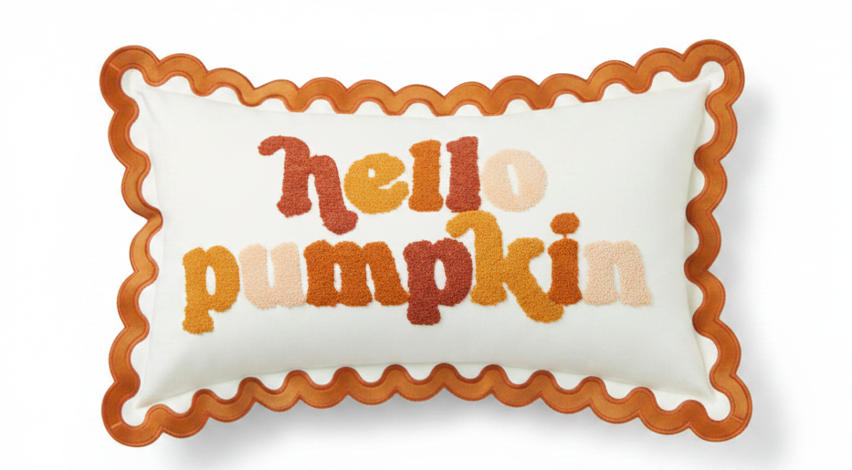 Housse de coussin « Hello Pumpkin » – 30 × 50 cm