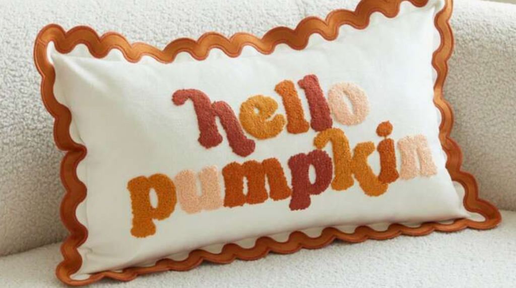 Housse de coussin « Hello Pumpkin » – 30 × 50 cm