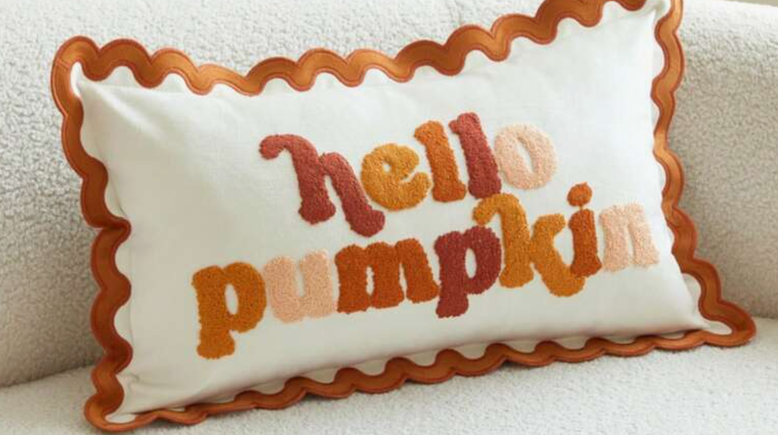 Housse de coussin « Hello Pumpkin » – 30 × 50 cm
