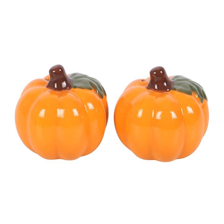 Ensemble salière et poivrière citrouille d'automne