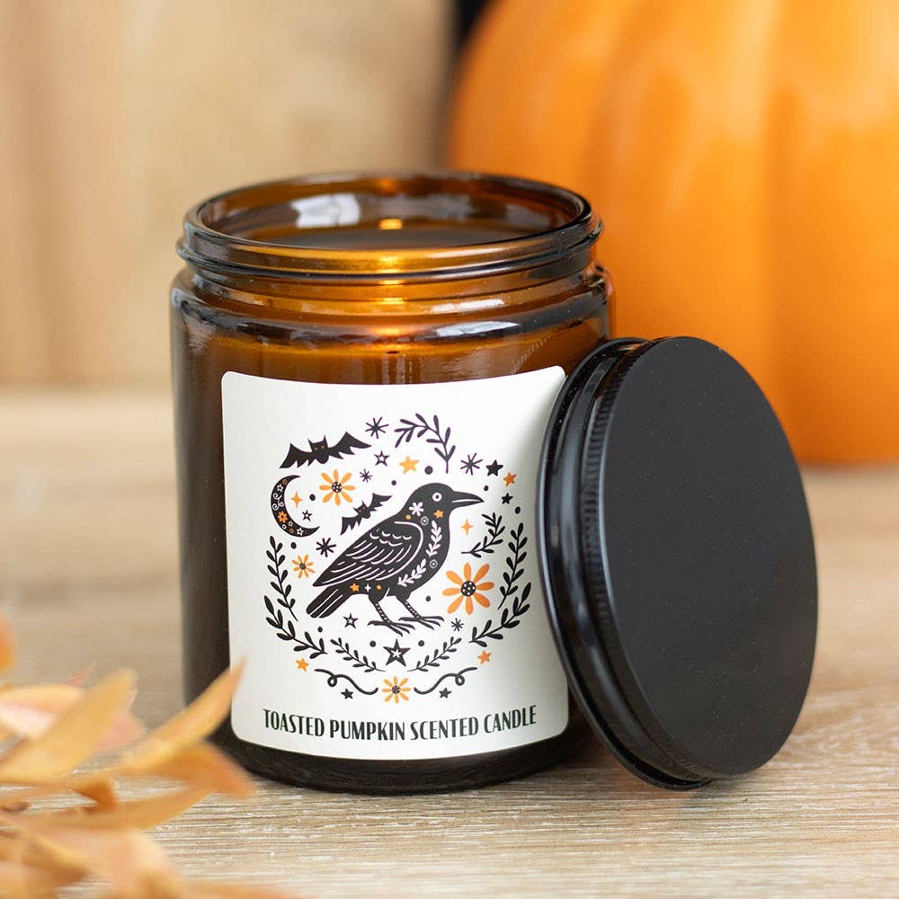 Bougie parfumée « Frightful Folk Raven » à la citrouille grillée