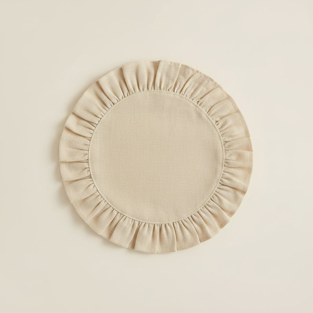 Set de table volanté - Élégance minimaliste
