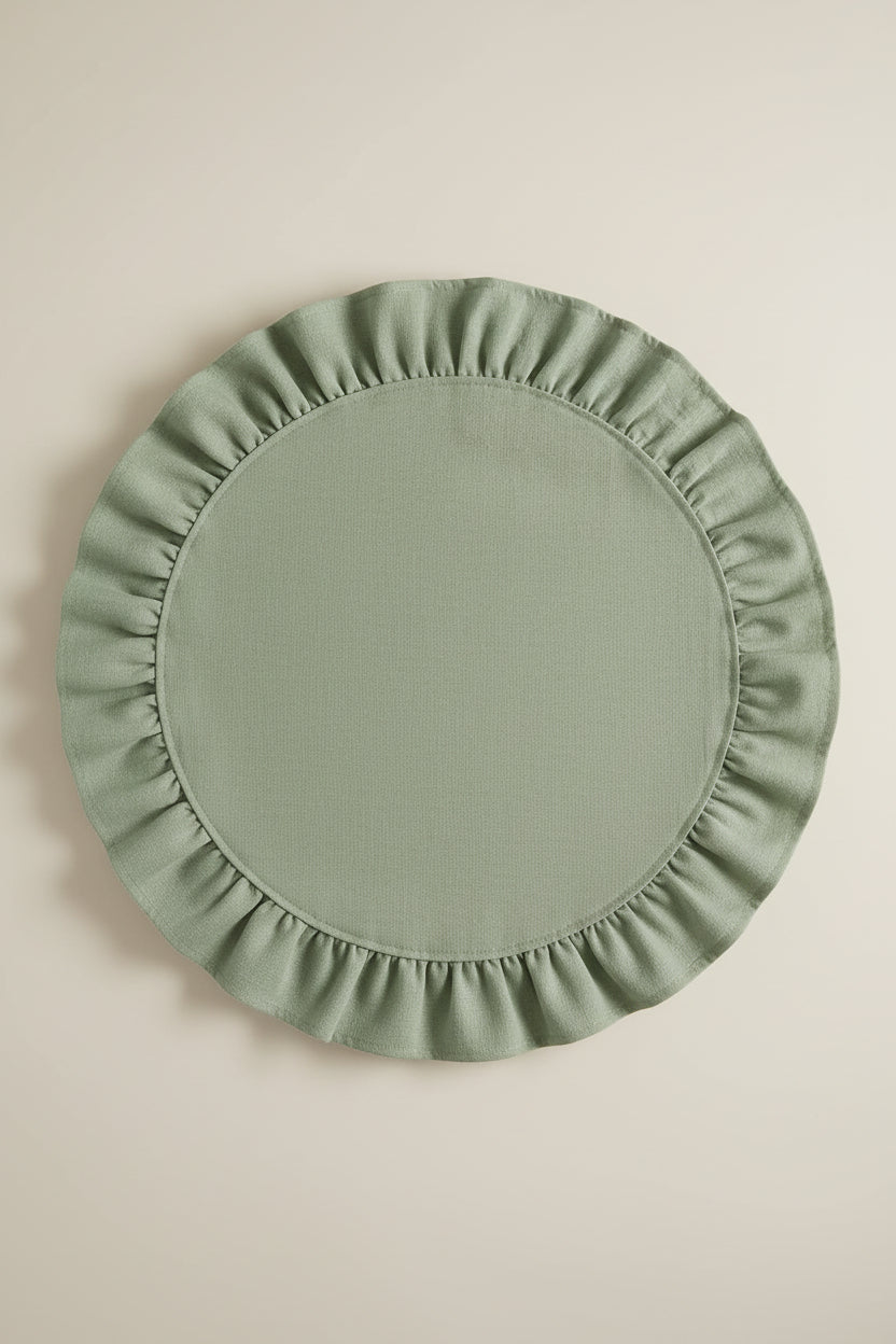 Set de table volanté - Élégance minimaliste