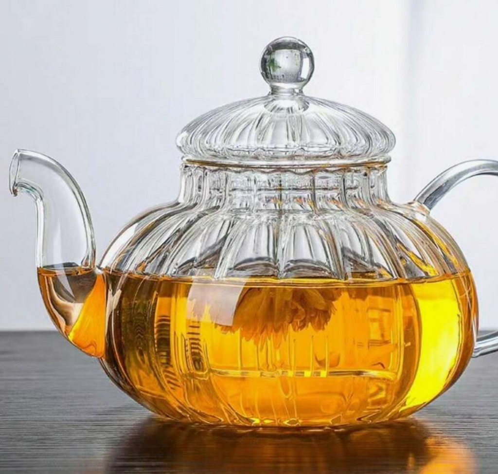 Théière Citrouille en Verre – 600 ml